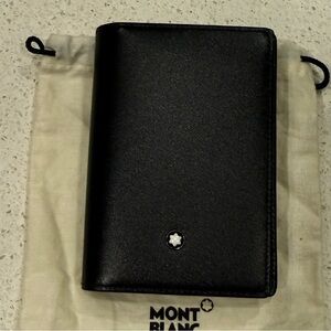 Montblanc Black Leather Business Card Holder